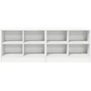 Lovos spintelė 2 pcs Balta 66 x 33 x 48 cm Apdirbta mediena