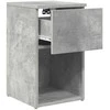 Lovos spintelė 2 pcs Betono pilka 29 x 31,5 x 49 cm
