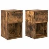 Lovos spintelė 2 pcs Dūminio ąžuolo 29 x 31,5 x 49 cm