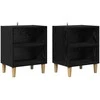 Lovos spintelė 2 pcs Juodas ąžuolas 40 x 30 x 50 cm