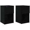 Lovos spintelė 2 pcs Juodojo ąžuolo 29 x 31,5 x 49 cm