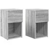 Lovos spintelė 2 pcs Pilka sonoma ąžuolo 29 x 31,5 x 49 cm