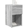 Lovos spintelė 2 pcs Pilka sonoma ąžuolo 29 x 31,5 x 49 cm