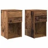 Lovos spintelė 2 pcs Sendintos medienos 29 x 31,5 x 49 cm