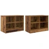 Lovos spintelė 2 pcs Sendintos medienos 66 x 33 x 48 cm
