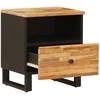 Lovos spintelė 2 pcs Ruda 40 x 33 x 46 cm Kietas mango medis