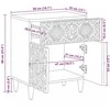 Lovos spintelė Balta 50 x 33 x 60 cm Kietas mango medis