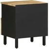 Lovos Spintelė Juoda 40x33x46 cm Masyvus Rough Wood Mango