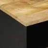 Lovos Spintelė Juoda 40x33x46 cm Masyvus Rough Wood Mango