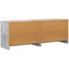 Lovos spintelė su lentyna 2 pcs Betono pilka 66 x 33 x 48 cm