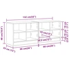 Lovos spintelė su lentyna 2 pcs Betono pilka 66 x 33 x 48 cm