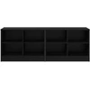 Lovos spintelė su lentyna 2 pcs Juodojo ąžuolo 66 x 33 x 48 cm
