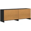 Lovos spintelė su lentyna 2 pcs Juodojo ąžuolo 66 x 33 x 48 cm