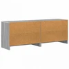 Lovos spintelė su lentyna 2 pcs Pilka Sonoma 66 x 33 x 48 cm