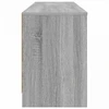 Lovos spintelė su lentyna 2 pcs Pilka Sonoma 66 x 33 x 48 cm