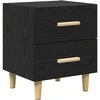 Lovos spintelė su stalčių 2 pcs Juodas ąžuolas 40 x 35 x 47.5cm