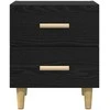 Lovos spintelė su stalčių 2 pcs Juodas ąžuolas 40 x 35 x 47.5cm