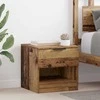 Lovos spintelė su stalčių 2 pcs Senas medis 40 x 39 x 40cm