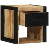 lovos spintelės 2 vnt 40x35x40cm masyvo neapdoroto medžio mango
