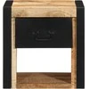 lovos spintelės 2 vnt 40x35x40cm masyvo neapdoroto medžio mango