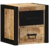 lovos spintelės 2 vnt 40x35x40cm masyvo neapdoroto medžio mango