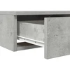 Lovos stalčiai su stalčių Betono pilka 80 x 36,5 x 16,5 cm
