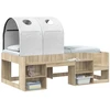 Lovos tunelis 2 pcs Balta 211 x 52,5 x 2 cm Poliesteris