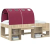 Lovos tunelis 2 pcs Raudona 211 x 67.5 x 2 cm Poliesteris