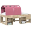 Lovos tunelis 2 pcs Rožinė 211 x 67.5 x 2 cm Poliesteris