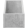 LP įrašų dėžutė 2 vnt. Betono pilka 18 x 32 x 18 cm