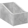LP įrašų dėžutė Betono pilka 18 x 32 x 18 cm Apdirbta mediena