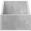 LP įrašų dėžutė Betono pilka 23 x 33 x 16 cm Apdirbta mediena