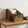 LP įrašų dėžutė Dūminio ąžuolo 18 x 32 x 18 cm Apdirbta mediena