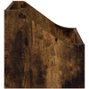 LP įrašų dėžutė Dūminio ąžuolo 37 x 33 x 32 cm Apdirbta mediena