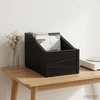 LP įrašų dėžutė Juodojo ąžuolo 18 x 32 x 18 cm Apdirbta mediena
