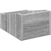 LP įrašų dėžutė Pilka Sonoma 23 x 33 x 16 cm Apdirbta mediena