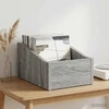 LP įrašų dėžutė Pilka Sonoma 23 x 33 x 16 cm Apdirbta mediena