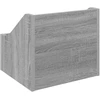 LP įrašų dėžutė Pilka Sonoma 37 x 33 x 32 cm Apdirbta mediena
