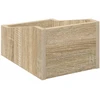 LP įrašų dėžutė Sonoma ąžuolas 23 x 33 x 16 cm Apdirbta mediena