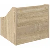 LP įrašų dėžutė Sonoma ąžuolas 37 x 33 x 32 cm Apdirbta mediena