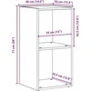 LP laikymo dėžė juodas ąžuolas 71x34x36 cm inžinerinė mediena
