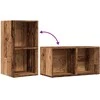 LP laikymo dėžutė Sena mediena 69,5x34x36 cm Inžinerinė mediena