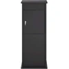mailbox Juoda 40 x 40 x 100 cm Plienas