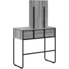 Makiažo stalas Pilka Sonoma 81 x 40 x 131 cm Apdirbta mediena
