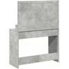 Makiažo stalas Betono pilka 100 x 41 x 135 cm Apdirbta mediena