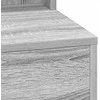 Makiažo stalas Pilkas Sonoma 100 x 41 x 135 cm Apdirbta mediena