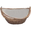 286987 Firewood Basket with Handle 57x46,5x52 cm Brown Willow