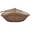 286987 Firewood Basket with Handle 57x46,5x52 cm Brown Willow