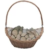 286987 Firewood Basket with Handle 57x46,5x52 cm Brown Willow