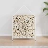 Malkų lentyna, baltas, 60x25x90 cm, šaltai valcuotas plienas